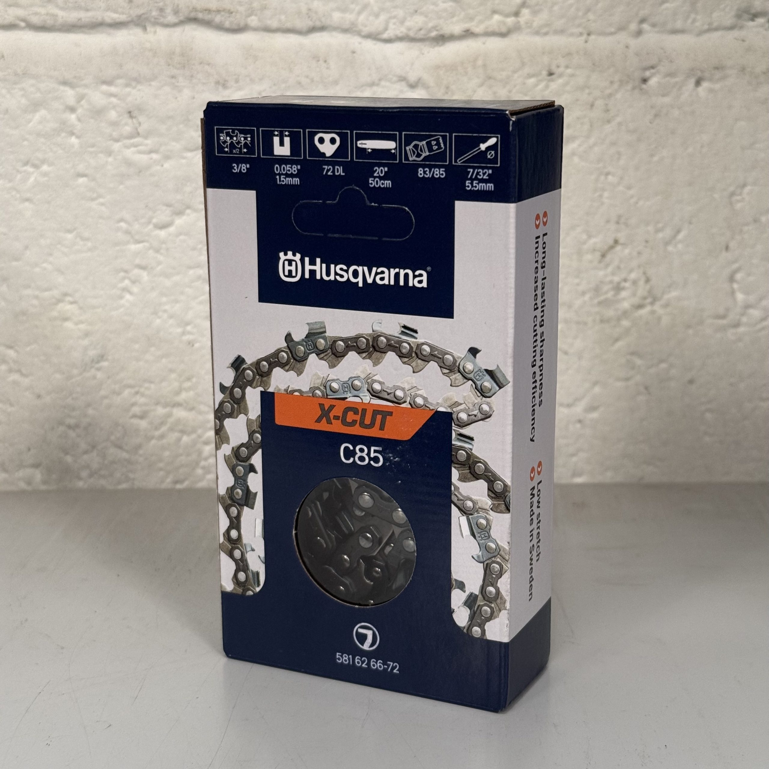 Husqvarna C85 X-CUT - 20", 1.5mm, 3/8", 72 Drive Links, Saw Chain